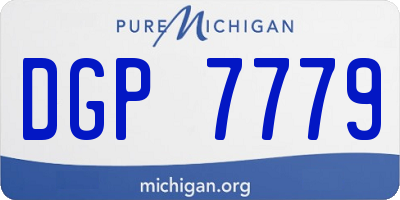 MI license plate DGP7779