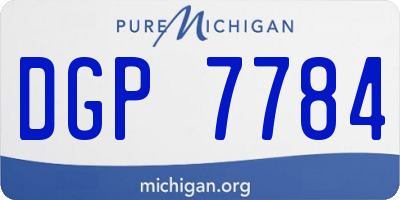 MI license plate DGP7784