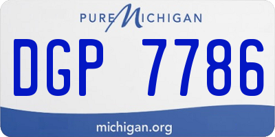 MI license plate DGP7786