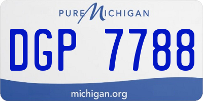 MI license plate DGP7788