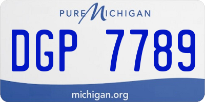 MI license plate DGP7789
