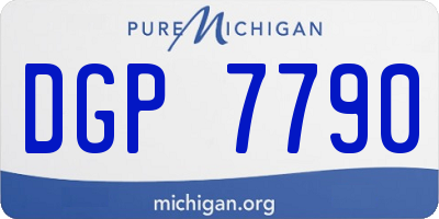 MI license plate DGP7790