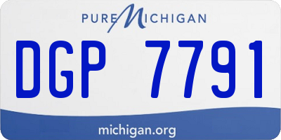 MI license plate DGP7791