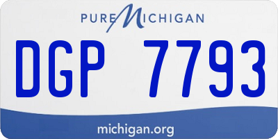 MI license plate DGP7793