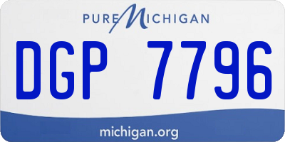 MI license plate DGP7796