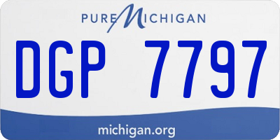 MI license plate DGP7797