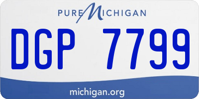 MI license plate DGP7799