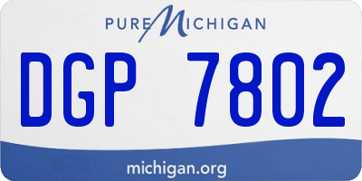 MI license plate DGP7802