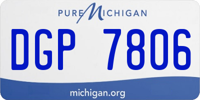 MI license plate DGP7806