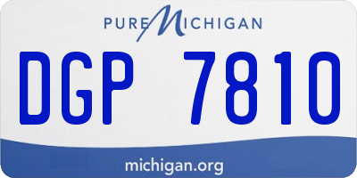 MI license plate DGP7810