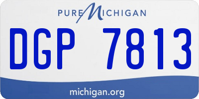 MI license plate DGP7813