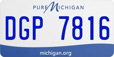 MI license plate DGP7816
