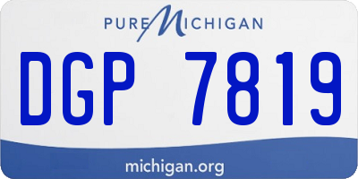 MI license plate DGP7819