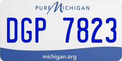 MI license plate DGP7823