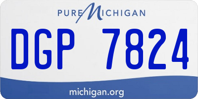 MI license plate DGP7824