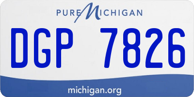 MI license plate DGP7826