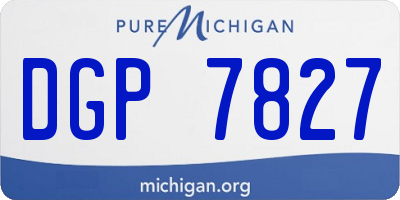 MI license plate DGP7827