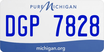 MI license plate DGP7828