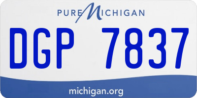 MI license plate DGP7837
