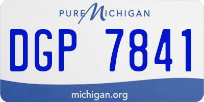 MI license plate DGP7841