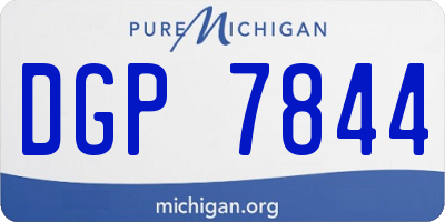 MI license plate DGP7844
