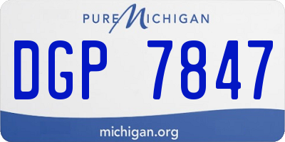 MI license plate DGP7847