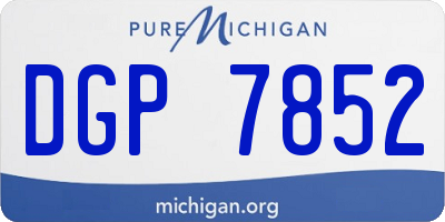 MI license plate DGP7852