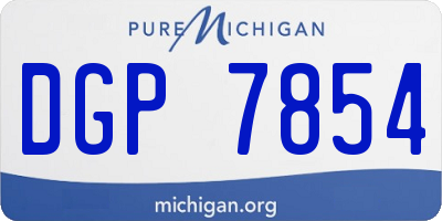 MI license plate DGP7854