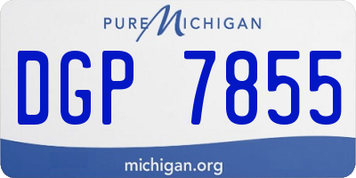 MI license plate DGP7855