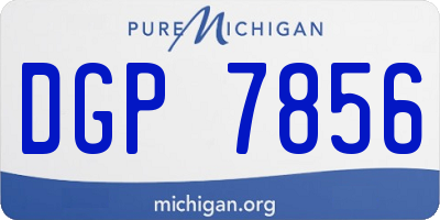 MI license plate DGP7856