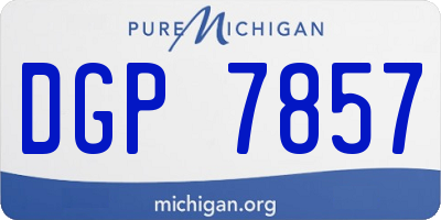 MI license plate DGP7857