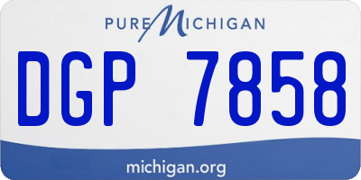 MI license plate DGP7858