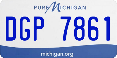 MI license plate DGP7861
