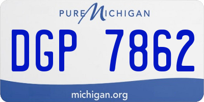 MI license plate DGP7862