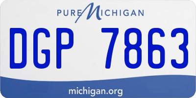 MI license plate DGP7863
