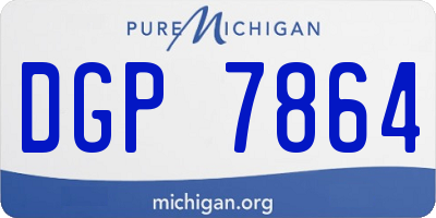 MI license plate DGP7864