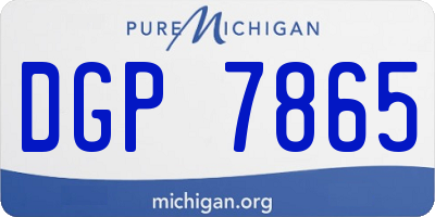 MI license plate DGP7865