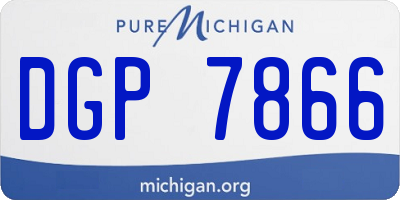 MI license plate DGP7866
