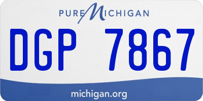 MI license plate DGP7867