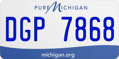 MI license plate DGP7868