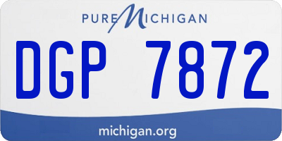 MI license plate DGP7872