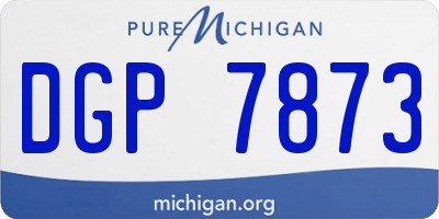 MI license plate DGP7873