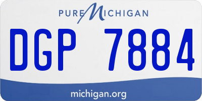 MI license plate DGP7884