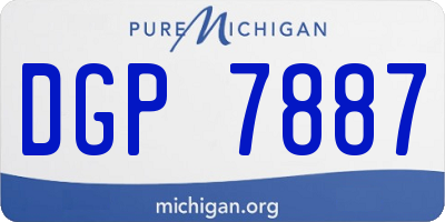 MI license plate DGP7887