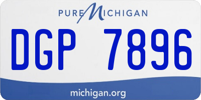 MI license plate DGP7896