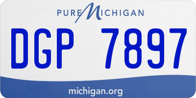 MI license plate DGP7897