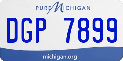 MI license plate DGP7899