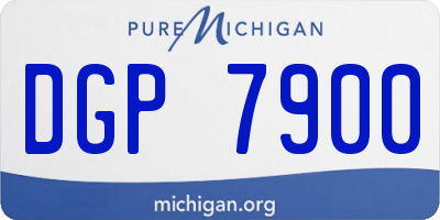 MI license plate DGP7900