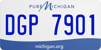 MI license plate DGP7901