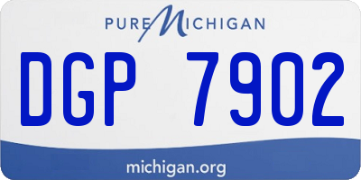 MI license plate DGP7902